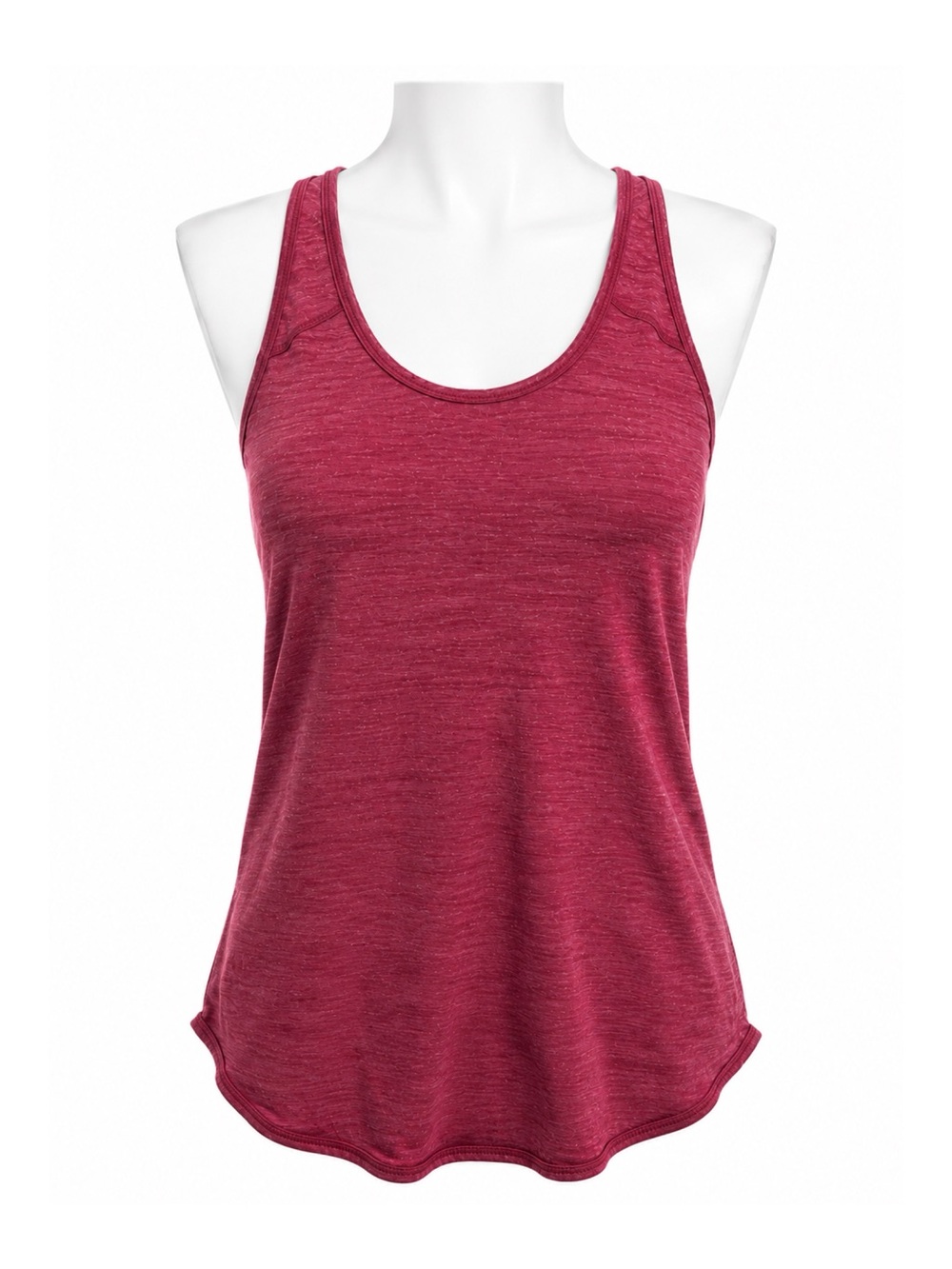 Size 4 Lululemon Women’s &go Everywhere Tank Heathered Bordeaux Drama Twist Back